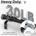thumbnail image 3 of Curtain Rods for Windows 48 to 84 Inch(4-7 Feet),Black 1'' Diameter Drapery Rods with End Cap Style Design,Modern Adjustable Heavy Duty Curtain Rod,Size:36''-88'', 3 of 7