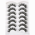 thumbnail image 3 of Changmaius  False Eyelashes Fluffy Cat Eye Look 8D Crossed Wispy Natural Faux Mink Lashes Fake Eyelashes 7 Pairs Pack, 3 of 9