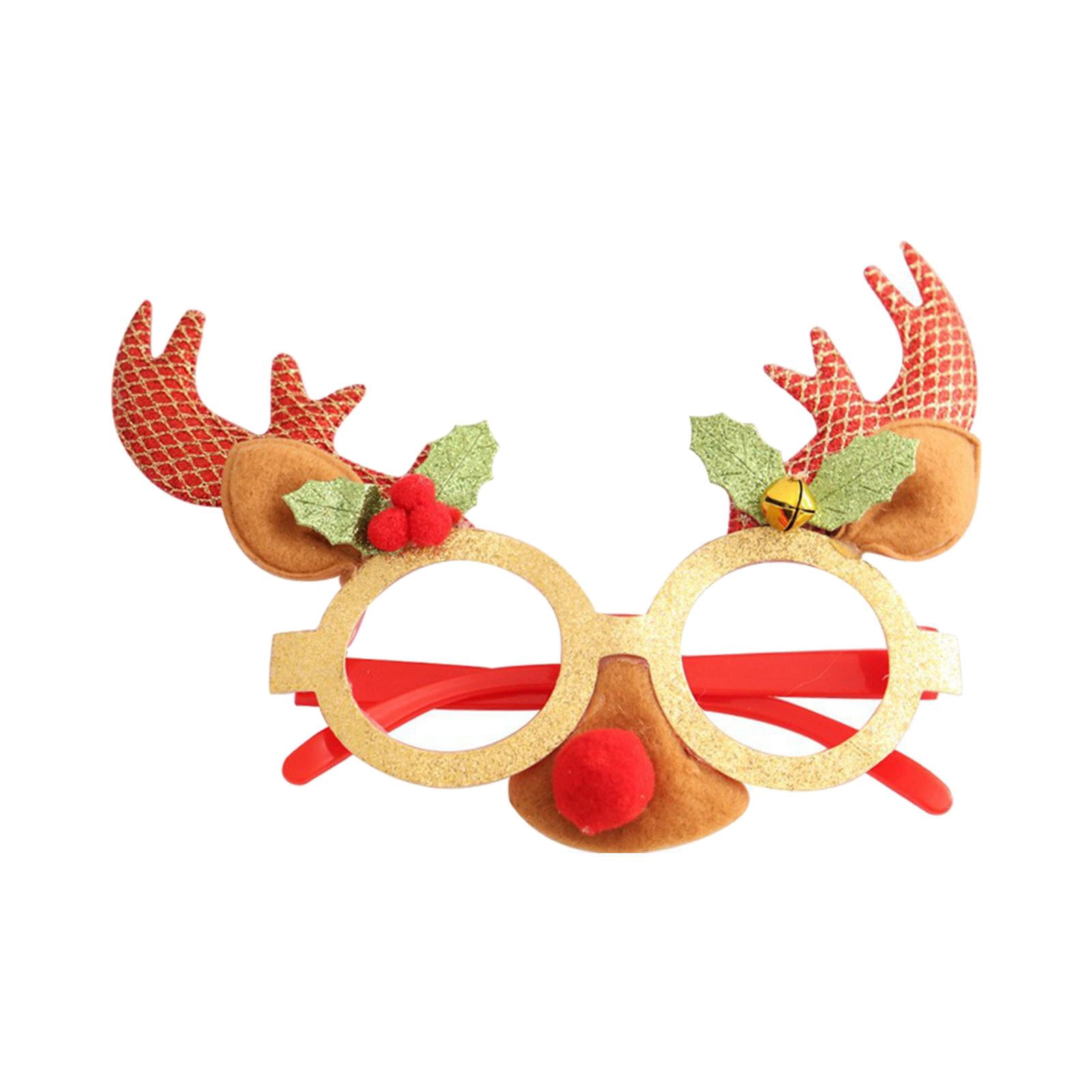 Decoración navideña Disfraz Anteojos Gafas navideñas para favores ...