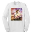 thumbnail image 2 of Unicorn Fanstasy Rainbow Castle Male Long Sleeve Shirt, White, 2XL, 2 of 3