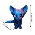 thumbnail image 3 of 3D Printed Poseable Hairless Cat Figurine - Movable Cat Toy | Desktop Decoration | Stress Relief Fidget for Cat Lovers | Unique Gift Idea, 3 of 5