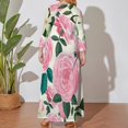 thumbnail image 4 of Large Size Floral Long Sleeved Dress Women Dress for Parties Elegant Chic Evening Dresses, 4 of 7