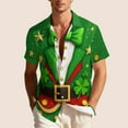 thumbnail image 5 of Ceisia St. Patrick's Day Men's Unisex Hawaiian Shirt | Summer Beach Casual Short Sleeve Button Down Gift Printed Top, 5 of 5