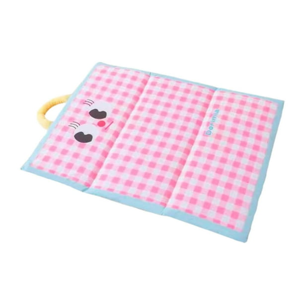 Esterilla refrescante para mascotas, plegable, portátil, con asa, impermeable, lavable, compacta y versátil. S