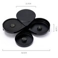 thumbnail image 4 of 2X Utensilios de barra Herramientas de coctelería Caja de tres capas para sal Caja para azúcar Caja para cócteles Caja para sal de barra, 4 of 6