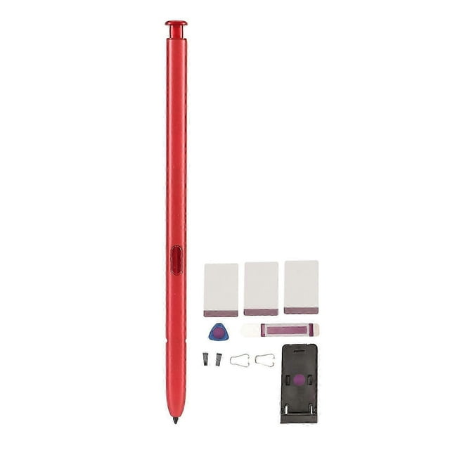 Red Stylus Pen for Galaxy Note 10 Lite N770 - Includes 10 Tips, Tweezer, and