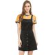 thumbnail image 2 of Allegra K Día De San Patricio Vestido Tipo Peto Tipo Peto Evasé Con Tirantes De Pana Para Mujer Negro XS, 2 of 7