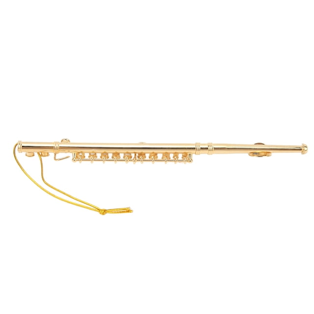 Gold Flute Model, Alloy Material Mini Flute Coated Appearance Sturdy For Household