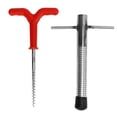thumbnail image 4 of Ice Fishing Stake Nail Drill, Comfortable Handle Spiral Rust Proof Multi Functional Ice Peg Auger  For Shelter For Freshwater, 4 of 8