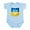Sky Blue, variant on CafePress - Bendera Ukraina Body Suit - Baby Light Bodysuit, Size Newborn - 24 Months