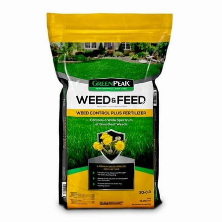 Greenpeak 7044147 15000 sq ft. Weed & Feed Lawn Fertilizer for All Grasses