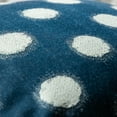 thumbnail image 4 of Phantoscope Cotton Jacquard Geometric Series Decorative Throw Pillow, 18" x 18", Navy Blue Dot, 2 Pack, 4 of 4
