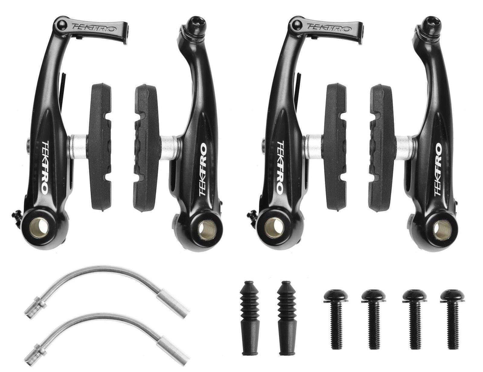 Pair TEKTRO V BRAKES Black INC ALL PADS AND FITTINGS Mountain Bike BMX