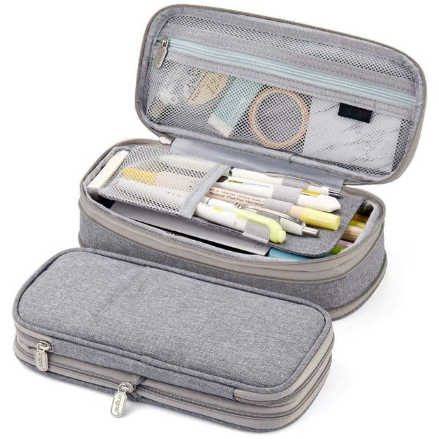 Grand Étui à Crayons Grande Capacité Pochette Stylo Sac Multi-Slot Fournitures Scolaires