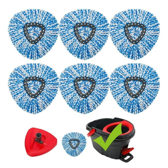 kCarpoly 6-Pack Spin mop Refill