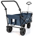 thumbnail image 6 of WonderFold Utility Wagon 35 cu ft / 150 lb Capacity Garden Wagon with All-Terrain Wide Tires, Blue, 6 of 9