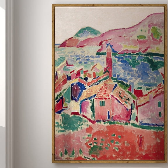Matisse 'Les Toits De Collioure' Vintage Art Print UNFRAMED PAPER POSTER, Home Decor