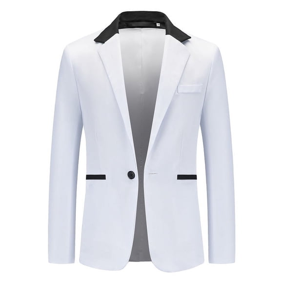 Traje de moda a juego de colores para hombre, traje casual de un solo pecho para hombre, abrigo de talla europea para hombre