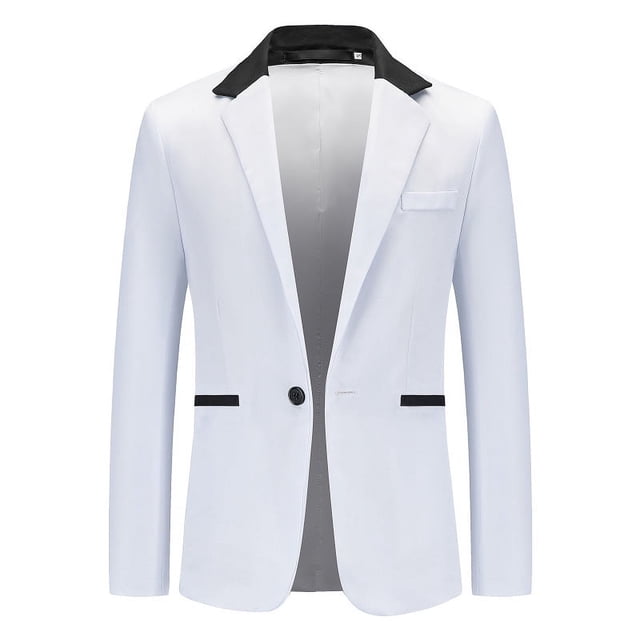 Traje de moda a juego de colores para hombre, traje casual de un solo pecho para hombre, abrigo de talla europea para hombre