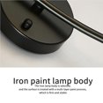 thumbnail image 2 of Lámpara De Pared De Luz Cálida De Estilo Nórdico Europeo Moderno Pantalla De Vidrio Led Lámpara Led De Pared Interior Artesanía De Hierro Lámpara De Pared De Cabecera Elegante Para Habitación Pasillo Speravity HA025137-02, 2 of 7
