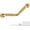 Gold, variant on Grab Bars for Bathtubs and Showers- 1-1/4 x 16 Angled Shower Grab Bar for Seniors Knurled Stainless Steel Handicap Grab Bars for Wall (Antique Bronze, 1 Pack)