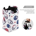 thumbnail image 3 of Yayeee Freestanding Laundry Hamper with Handle Collapsible Large Storage Basket for Clothes, Cartoon American Football Helmets, 3 of 7