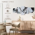 thumbnail image 4 of Elephant Stock Ice Hockey Wall Art - Horizontal Multi Panel Canvas - Living Room Wall Decor - Sports Multi Panel - Black And Gray Decor - 36" x 15", 4 of 4