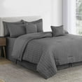 thumbnail image 6 of Lux Decor Collection 8 Piece Comforter Set Twin Size - All Season Bedding Comforter Set Twin, Grey, 6 of 7