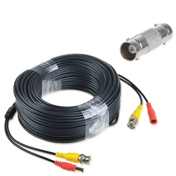 ABLEGRID 150ft Black Extension Power/Video Cable for Swann Security