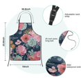 thumbnail image 7 of Pioneer Flower Floral Print Pattern Kids Aprons for Girls and Boys,Adjustable Neck Strap Toddler Aprons for Kids Cooking Baking, 7 of 7