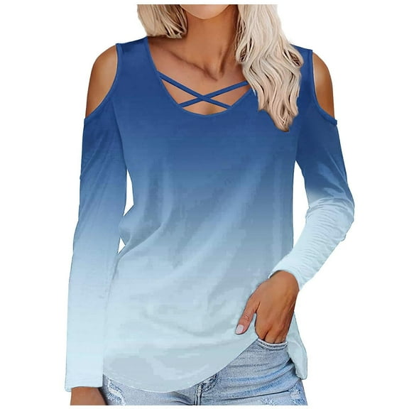 SHE IS My Items Womens Long Sleeve V Neck T Shirts Plus Size Crew Neck Tops for Women Loose Black Blouses for Women Dressy Workout Tops for Women Long Sleeve