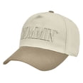 thumbnail image 4 of LiuXxxx Embroidered Baseball Caps Patchwork Trucker Dad Hop Hat Khaki, 4 of 4