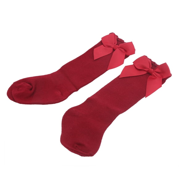 Calcetines lindos, calcetines hasta la rodilla para bebés respetuosos con la piel para niñas, calcetines para bebés, estándares líderes en la industria