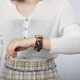 thumbnail image 2 of KOMI 3 PCS Compatible with Apple Watch Band Scrunchies 41mm 40mm 38mm Cloth Soft Pattern Printed Fabric Wristband Bracelet Women IWatch Elastic Bands Series SE 10 9 8 7 6 5 4 3 2 1, M/L, 2 of 6