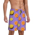 thumbnail image 2 of Sikiie Yellow Lemon And Orange Mens Pajama Shorts, Lightweight Lounge Pant with Pockets Soft Sleep Pj Shorts for MenXX-Large, 2 of 6