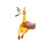 thumbnail image 2 of Novedad Cuadrado [Carga extra] Juguete para perros de pollo graznido - Grande 16 "- Goma amarilla Squeeze Squeaky and Screaming Chicken Mascotas o niños Xemadio MZQ-0892, 2 of 7