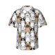thumbnail image 1 of Fotbe French Bulldog 2 Camisa Hawaiana para Hombre Unisex – Camisa Casual de Verano con Botones de Manga Corta de Algodón y Lino,3X-Large, 1 of 7