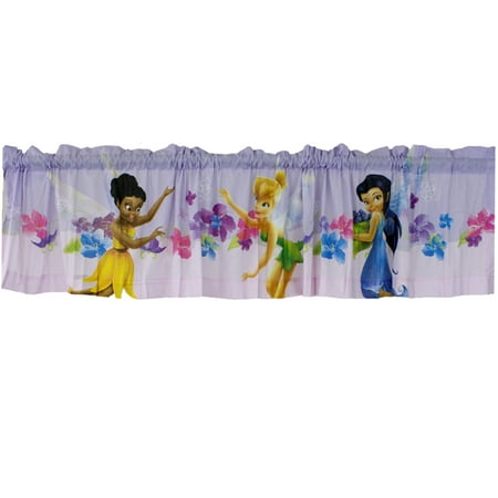 Disney Tinkerbell Bedroom - Franco Manufacturing Company Inc 16429830 Disney Fairies Valance Tinkerbell Magic Art Window Treatment