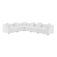 thumbnail image 2 of Modway Saybrook Canapé Sectionnel de Patio Extérieur Moderne en Tissu 6 Pcs, Blanc, 2 of 6