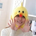 thumbnail image 1 of Cute Chick Hats Headwear Funny Soft Cozy Costume Hats Warm Chick Hats para Selfie Christmas Photography Cosplay Props Teens Gift Amarillo Hugo Sombrero con capucha de pollito, 1 of 8