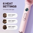thumbnail image 7 of Wavytalk Ionic Hair Straightener Brush, Anti-Scald Ceramic Straightener Comb with LED Display for Super Smooth Hair, Pink, 7 of 7
