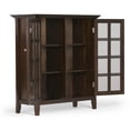 thumbnail image 3 of Simpli Home Acadian 39 inch Wide Solid Wood Transitional Storage Cabinet in Brunette Brown, 3 of 5