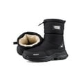 thumbnail image 3 of Audeban Mens Winter Snow Boots Mid Calf Waterproof Boots Plush Lined Warm Outdoor Shoes, 3 of 6
