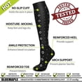 thumbnail image 5 of 8 Pairs Copper Compression Socks for Women & Men Circulation 15-20 mmhg - Better Blood Flow, Swelling, Best Support for Medical, Running, Nursing, 5 of 6