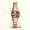 Rose Shell Coffee Color/Female Model, variant on Women's watch, men's fashion quartz watch, cross-shaped unisex wristwatch, couple's watch, business trendy calendar waterproof luminous wristwatch