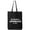 Black, variant on Be Kind To Animals Or Else Cotton Canvas Tote Bag