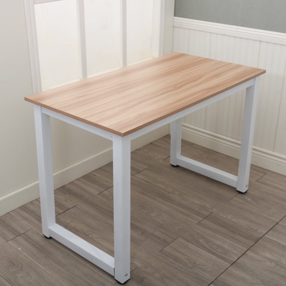 Lowestbest High Strength Wooden Computer Desk, Home Office Writing Table Workstation, Oak Lowestbest High Strength Wooden Computer Desk, Home Office Writing Table Workstation, Oak