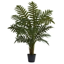 Nearly Natural 3.5' Evergreen Plastic Artificial Plant, Green