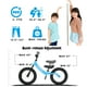 thumbnail image 2 of bicystar Bicicleta de equilibrio de 14 pulgadas para niños de 3 a 7 años, bicicleta para niños sin pedales, neumáticos de goma de aire, altura ajustable, reposapiés, bicicleta para niños sin pedales,, 2 of 5