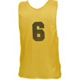 thumbnail image 1 of Olympia Sports PC098P Numbered Micro Mesh Vests (Youth) - Gold, 1 of 3